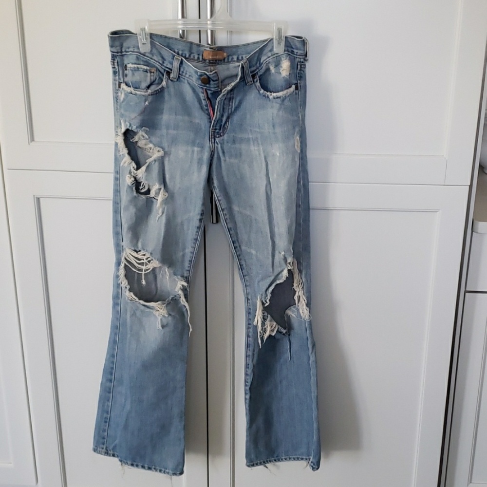 Abercrombie and Fitch distressed jeans